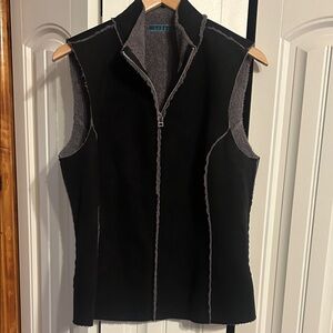 Velvet by Graham & Spencer Black and Gray Vest